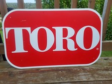 Vintage Toro Hard Machine Dealer Sign Rare Hard To Find Version