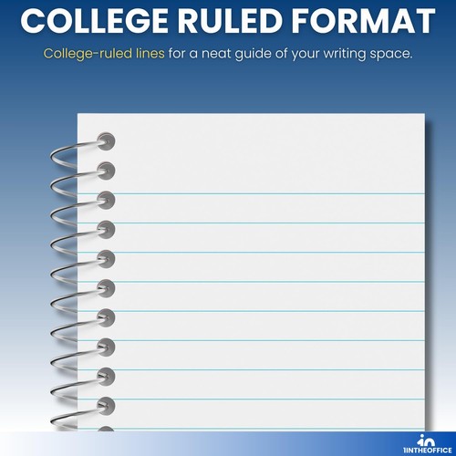 Wirebound Spiral Memo Books, Memo Pads, 3" x 5", College Ruled, Small Notepad... - Bild 5 von 8