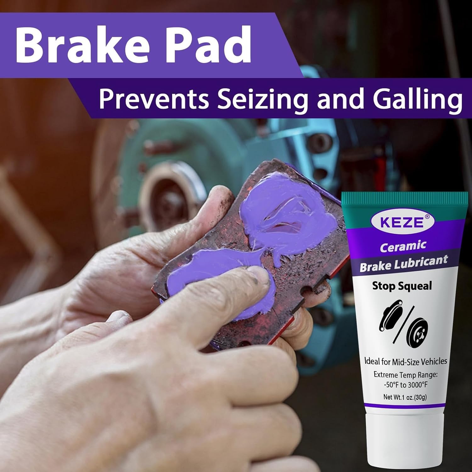 Keze Ceramic Brake Grease Lubricant for Automotive Extreme Break Lube Caliper Pa