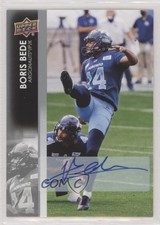 2022 Upper Deck CFL Auto Boris Bede #55 Auto h3v