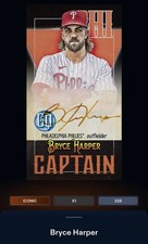 21 Topps Bunt DIGITAL Gypsy Queen Black Signature ICONIC Bryce Harper
