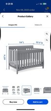 Delta Children 6 In 1 Convertible Farmhouse Crib W/sealy ortho rest Mattress