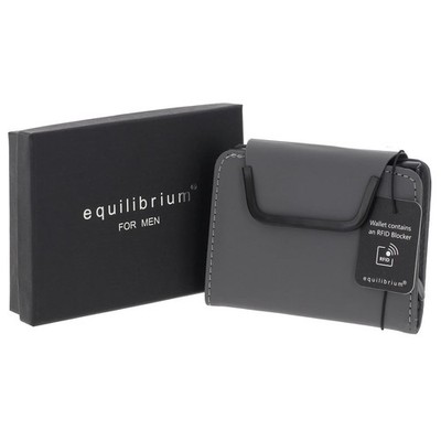 equilibrium Herren Magnet Grau Pop Up Kreditkartenetui