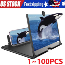 13'' Screen Magnifier Cell phone Newest Version 3D HD Video Phone Amplifier Lot