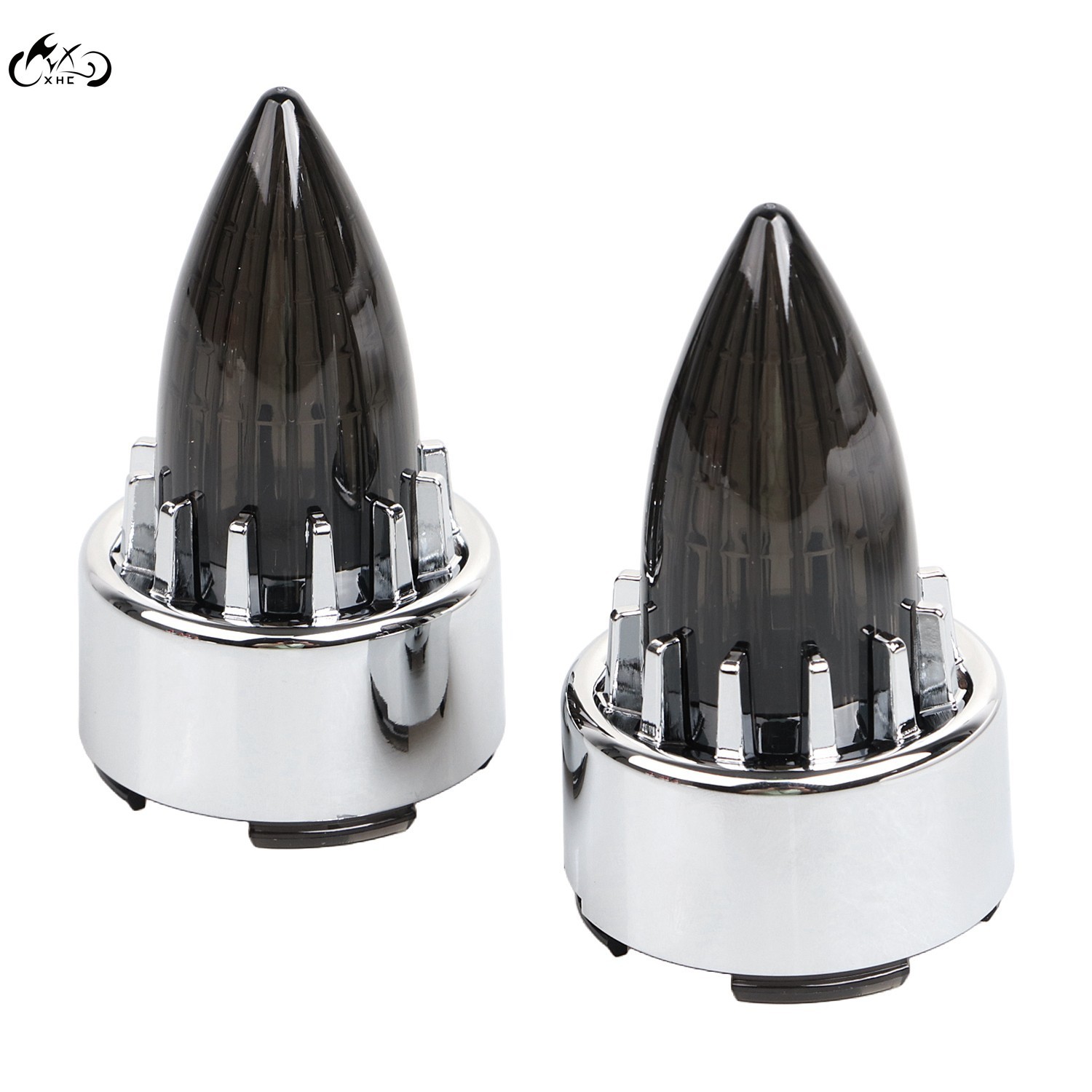 2 Inch Bullets 2 Inch Bullet Rear Turn Signal Lens Covers Smoked Tail Light Lenses For ...