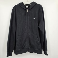 Nike Mens Full Zip Hoodie Jacket Size XL Black