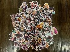 80 PCs Demon Slayer: Kimetsu no Yaiba Anime Stickers No Duplicates Free Shipping