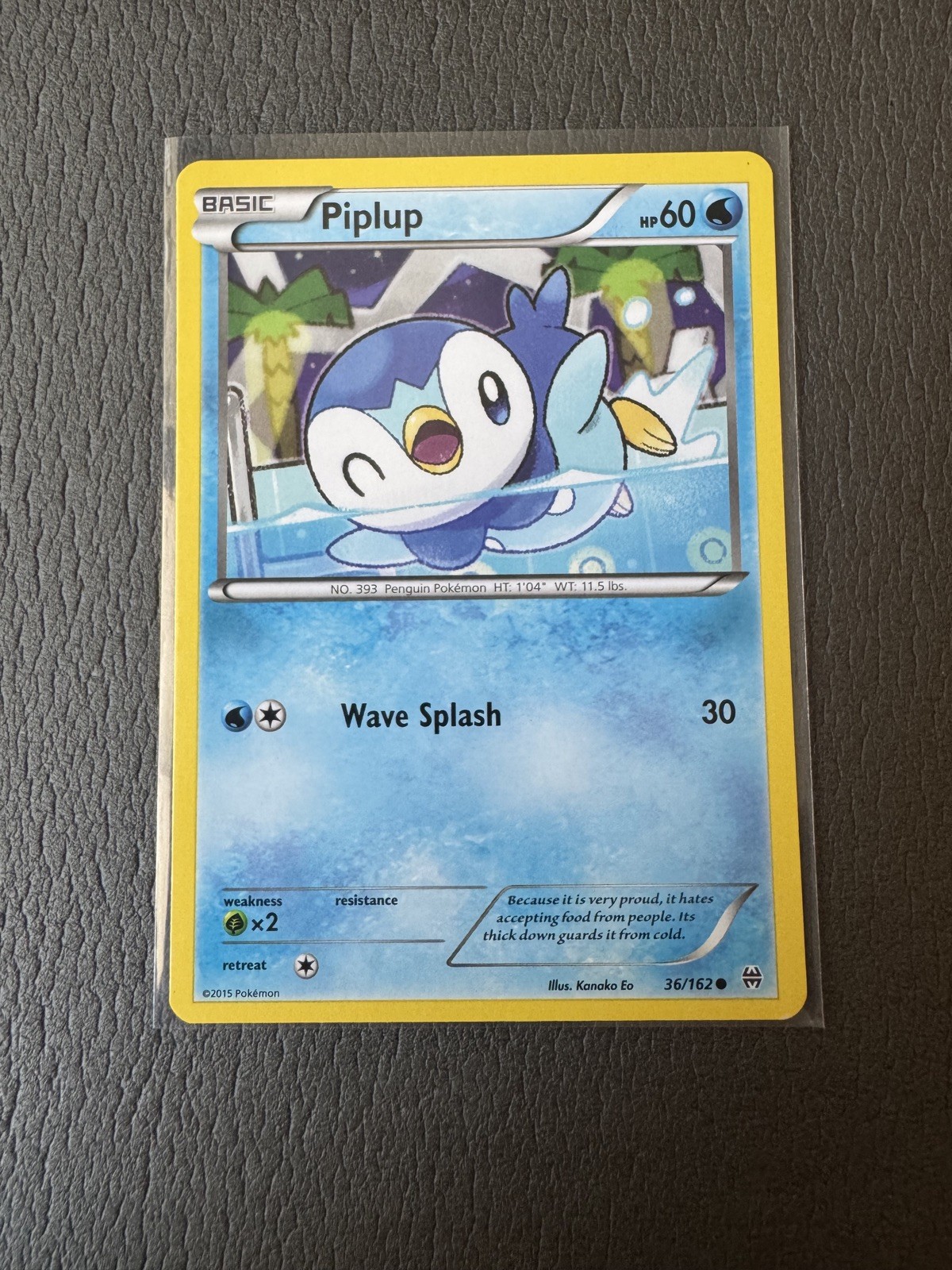 Piplup 36/162 XY Breakthrough Pokemon NM