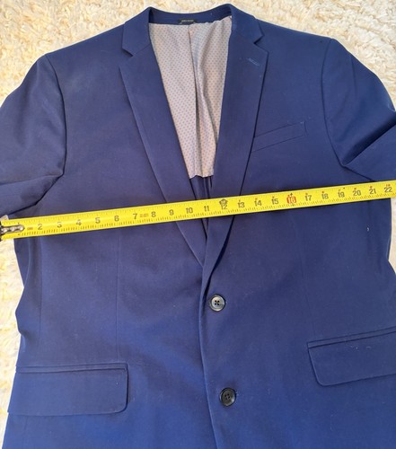 J. Ferrar Slim Fit Navy Suit Blazer Jacket 44R School Work Preppy Business READ - Picture 5 of 10