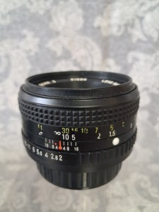 RICOH XR Rikenon S 50mm f2 1:2 lens Pentax PK Mount w/Caps