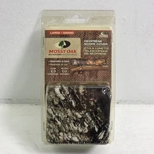 Mossy Oak Break Up Camo Neoprene Rifle Scope Cover Max 15in 56mm Reversible Sz L