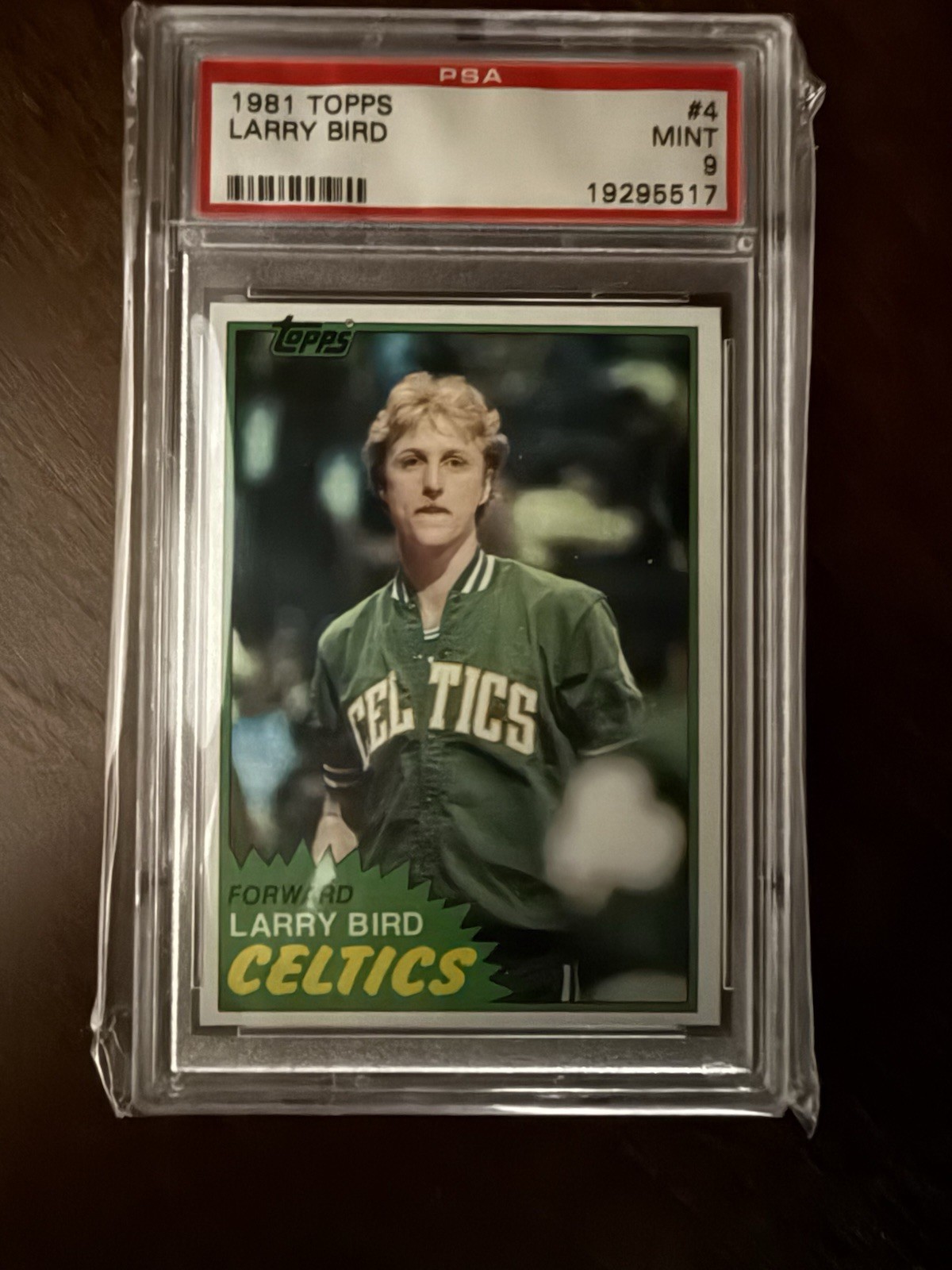 1981 Topps Larry Bird #4 PSA 9 RC Celtics