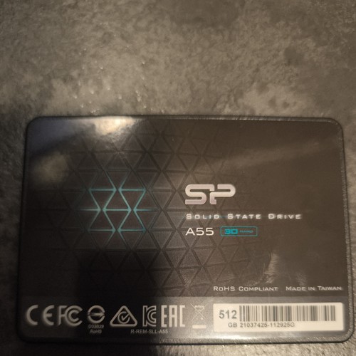 Silicon Power SSD 512GB 3D NAND A55 SLC Cache Performance Boost 2,5 Zoll SATA 3