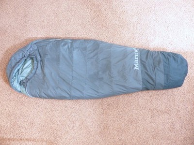Women's Marmot Trestles 15° TL Agave Mummy LH Zip Camping Sleeping Bag 30'' x 75''