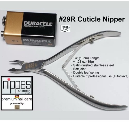 Nippes Solingen 220-7772 4" Cuticle Nipper INOX Rostfrei Stainless Steel Germany - Picture 3 of 3