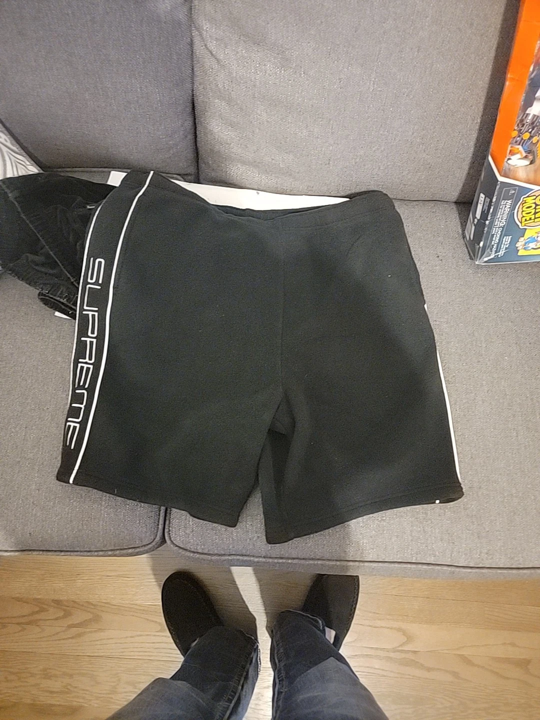Supreme Polartec Short Pantalon Noir Mode Bas Unique en Son genre