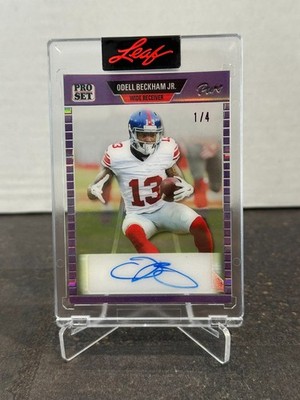 2023 Leaf Pro Set Pure Encased Autograph Odell Beckham Jr /4 NFL Football