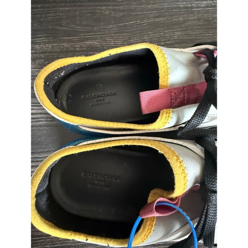 Balenciaga Race Runner Multicolor Leather and Mesh Sneakers Sz. 40 - Picture 4 of 9