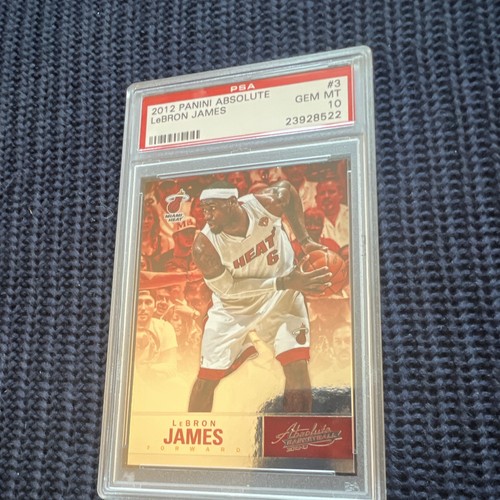 Panini 2012-13 Absolute Basketball LeBron James #3 Miami Heat PSA 10