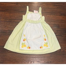 Janie and Jack girls lined citrus apron summer dress size 3T NWT READ