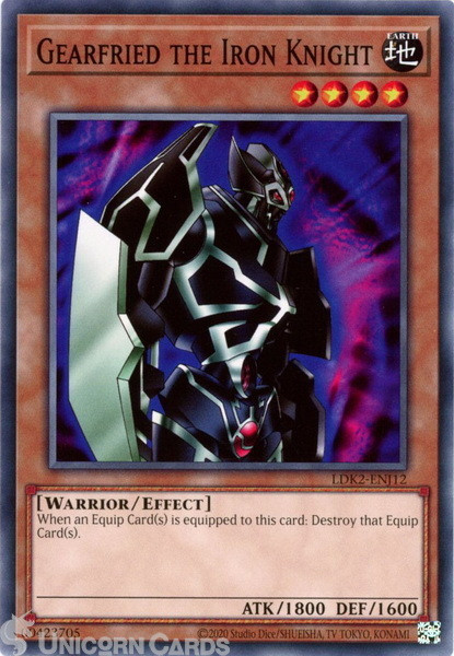 LDK2-ENJ12 Gearfried the Iron Knight UNL 2024 Edition Mint YuGiOh Card