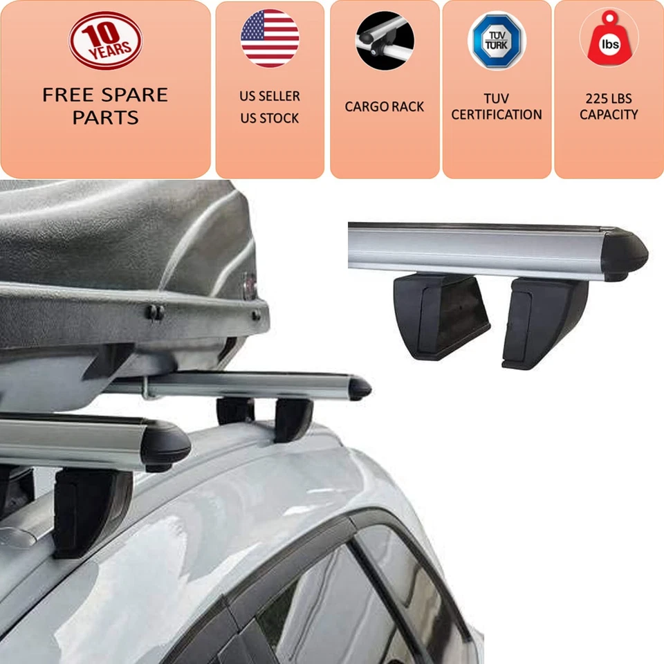 for BMW 5 Series  Wagon Metal Clamp Roof Racks Cross Bars Carrier Racks Roof Bar Foto 3 de 4