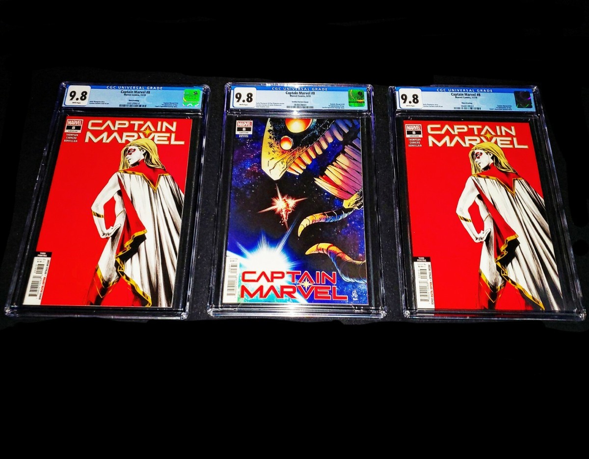 Captain Marvel #8 - (3) CGC 9.8s Izaakse Variant & 3rd print Captain Marvel #8 - (3) CGC 9.8s Izaakse Variant & 3rd print