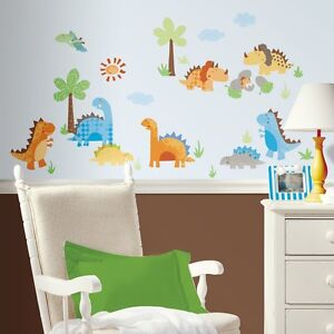 New DINOSAURS WALL DECALS  Dinosaur Stickers  Kids Bedroom 