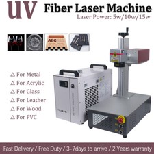 CRS 5W/10W/15W 200*200mm UV Laser Marking Machine For Leather/Glass/Wood/Acrylic