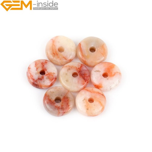 Natural Rondelle Jasper Agate Larvikite Heishi Disc Spacer Beads Jewelry Making - Picture 77 of 166