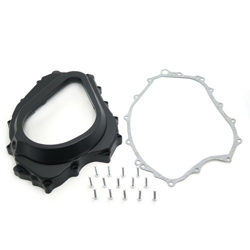 Black Custom Clutch Engine Cover For 2004-2007 Honda CBR 1000RR w/ gasket - Picture 2 of 7