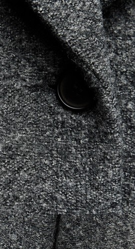 ZARA ZW COLLECTION COMBINED WOOL COAT - Picture 8 of 12