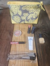 ULTA Makeup Set Lip Gloss Lipstick Gloss Brushes Blush Flush Nail Polish Bag