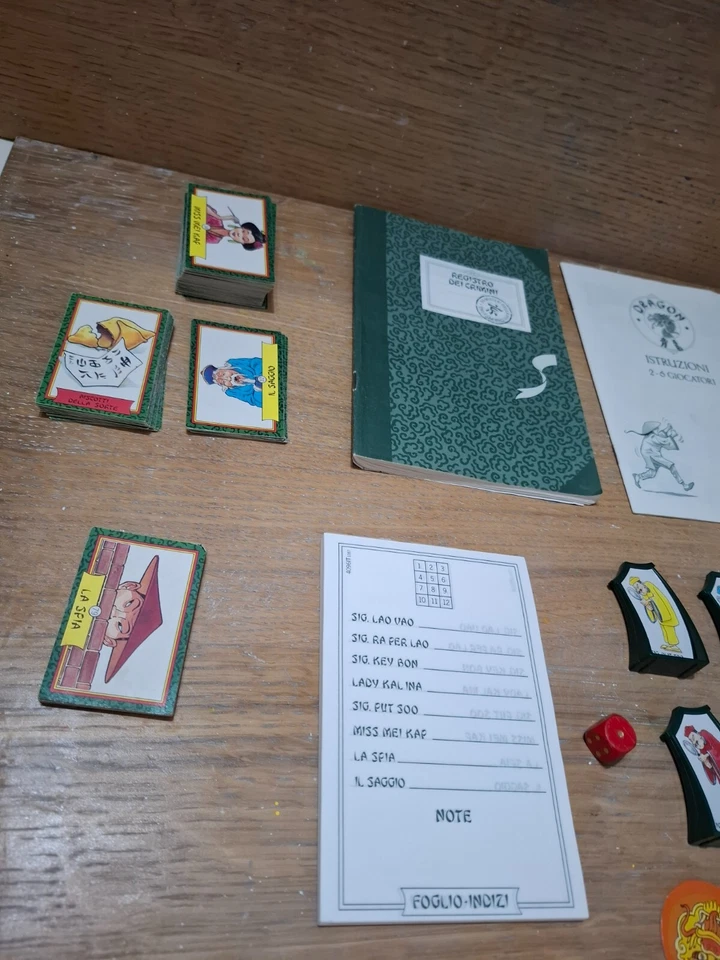 COMPLETO 100% DRAGON I MISTERI DELLA VECCHIA PECHINO MB 1987 - OTTIMO STATO - Immagine 4 di 4