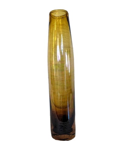 Studio Art große Stretch Vase 11,5" Gold Ombre irisierendes Glas MCM Vintage schön - Bild 7 von 7