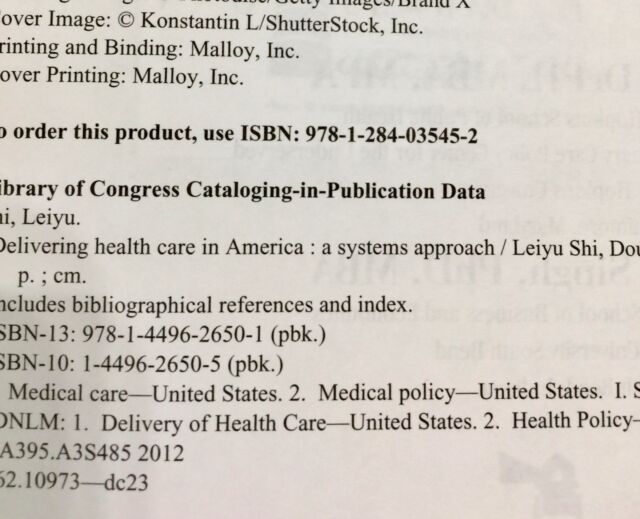 ISBN 9781284035452. Delivering Health Care in America A Systems