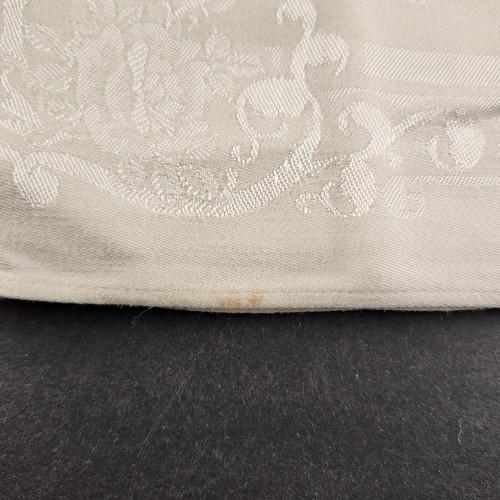 6 Pc Damask Dinner Dining Napkins Linen Cream Champaign Vintage Cloth 12" Sq - Picture 8 of 10
