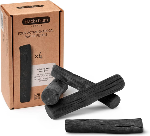 BLACK+BLUM | Charcoal Water Filter Sticks | Traditional Japanese Charcoal Water