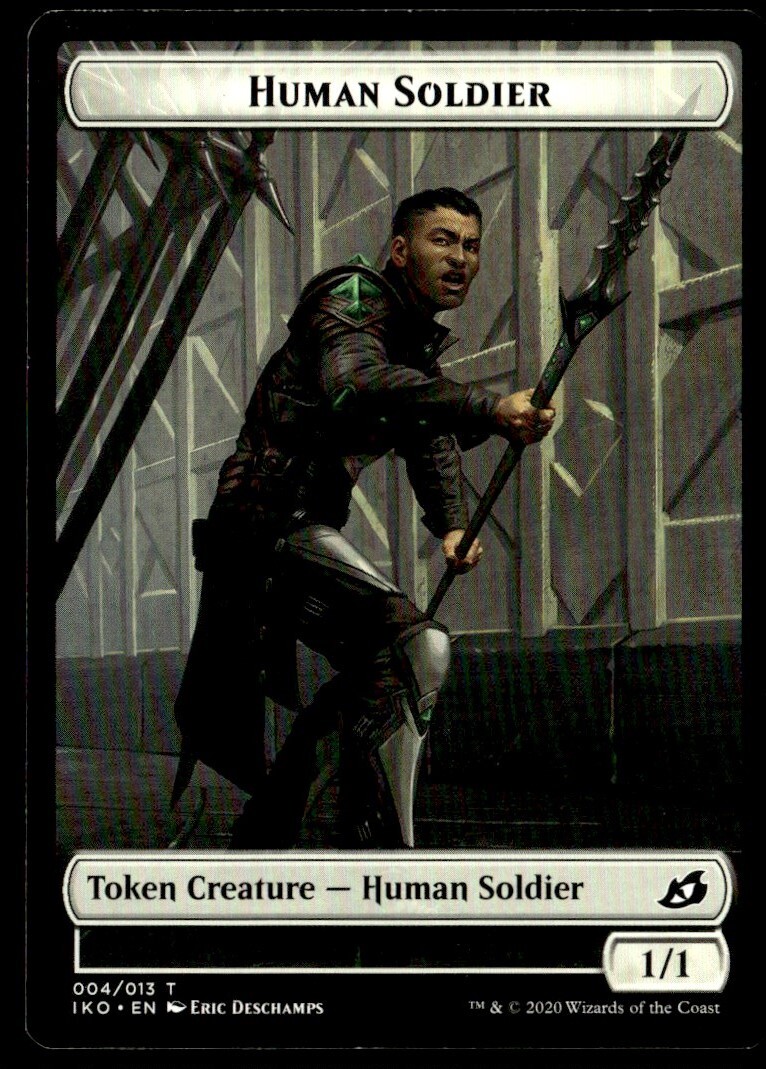 2020 Ikoria Lair of Behemoths Human Soldier Token Common #4 MTG