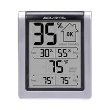Acurite Wireless Digital Indoor Thermometer and Hygrometer Monitor for inside Te