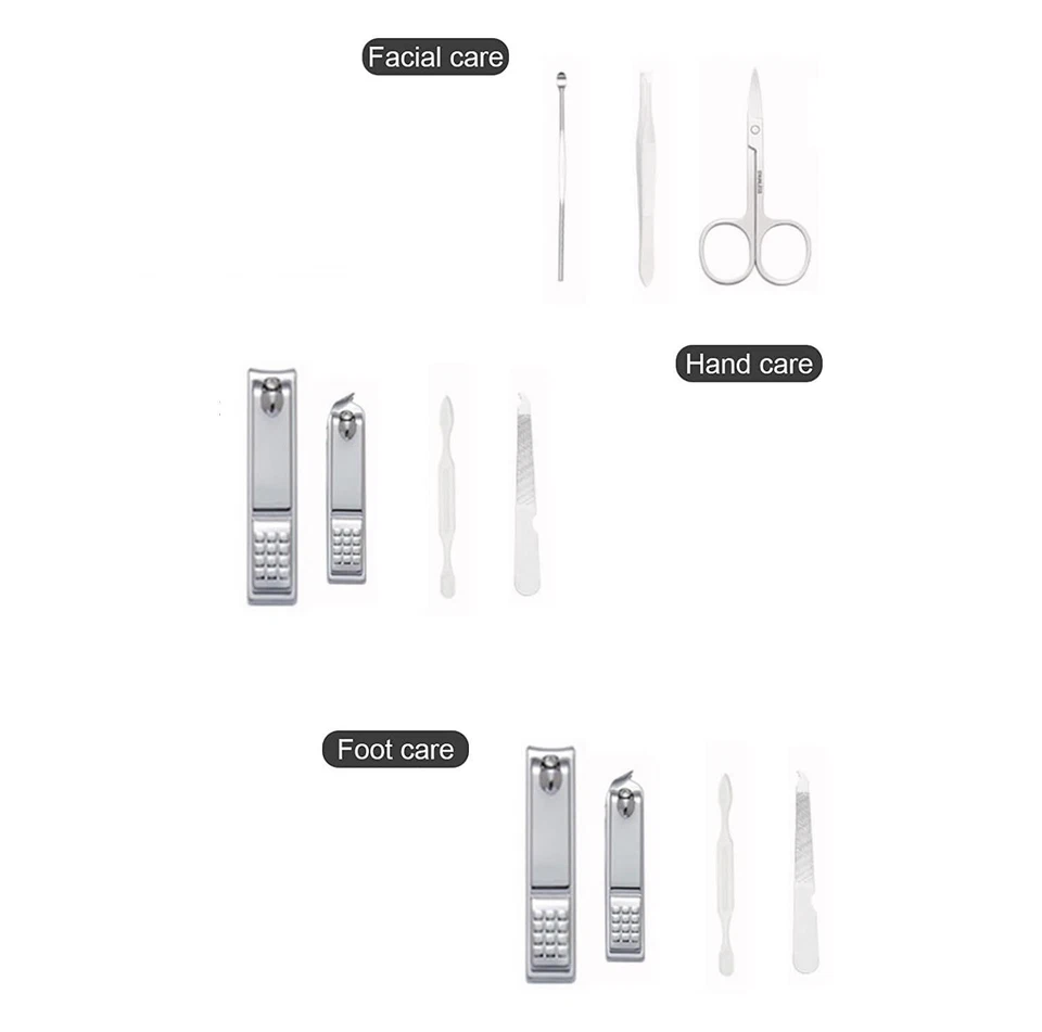 Nagelknipper Set Maniküre Set Männer Edelstahl Nagelknipper Kit mit tragbarem... - Bild 2 von 4