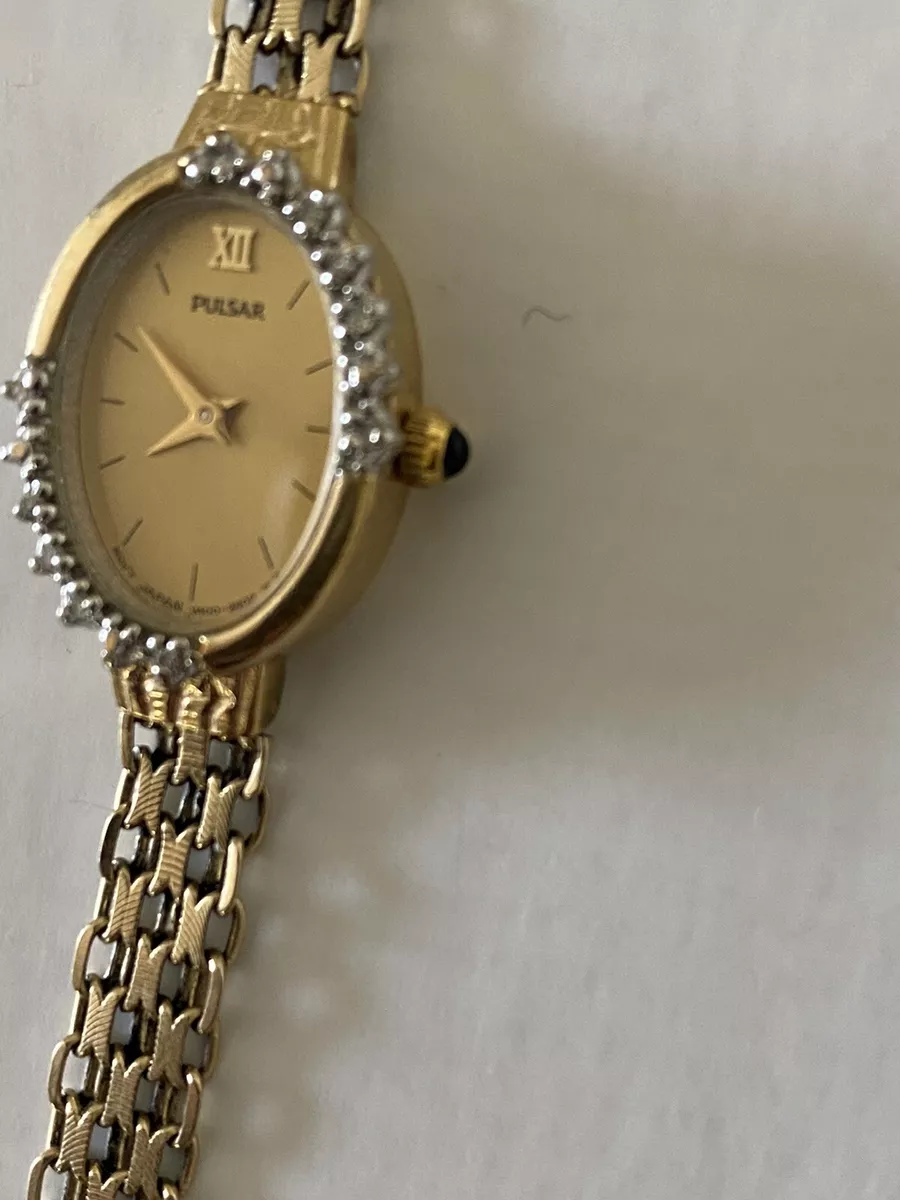 Pulsar 14k hotsell gold watch