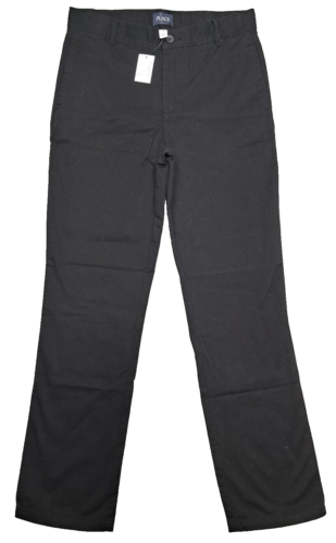 New Children's Place Dress Pants Sz 14 Uniform Chino Black School Church