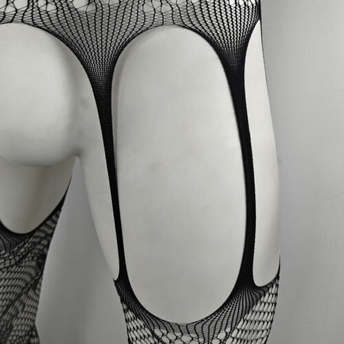 Men Lace Jumpsuit Sexy Corset See-through One-Piece Bodysuit Bra Underwear Sissy - Picture 10 of 10