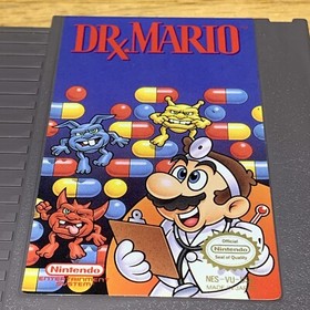 Dr. Mario Nintendo Entertainment System NES 1985 Game ￼Cartridge Sleeve Works