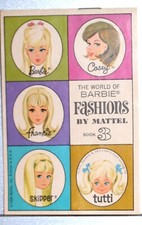1966 Mattel The World Of Barbie Fashions Book 3 Clothing Booklet Mod