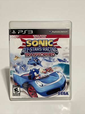 Sonic & All-Stars Racing Transformed - Bonus Edition ps3 DAMAGED COVER NO MANUAL