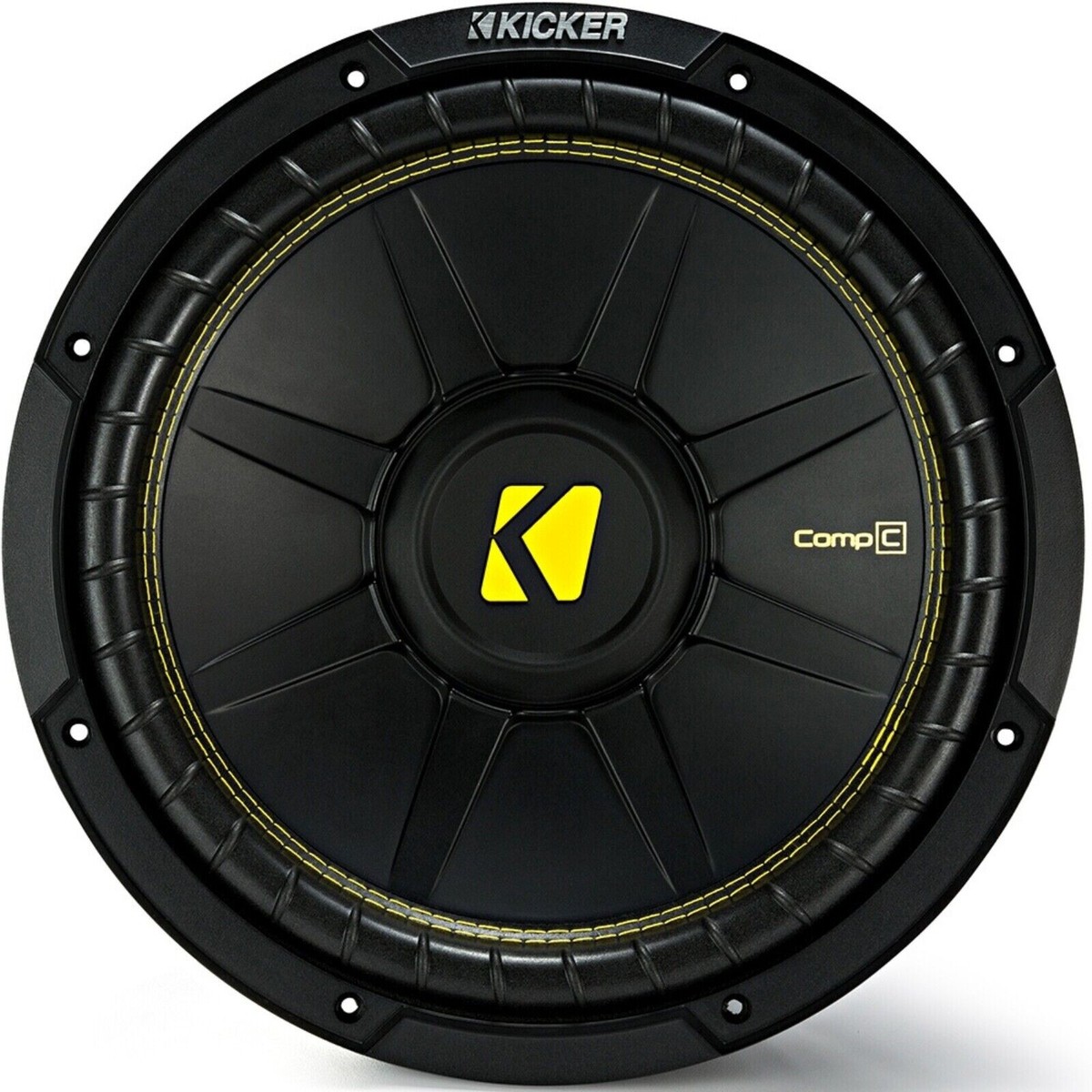 KICKER CompC CWCS154 1200W 15 Inch Dual 4-Ohm Car Subwoofer Sub