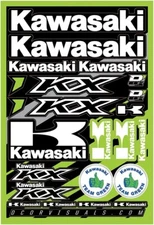 NEW D'cor Visuals 135055 Kawasaki KX Decal Sheet, 1 Pack