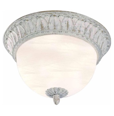 Volume Lighting V7882-11 2-Light 13.25 in. Castle Beige Flush Mount Light